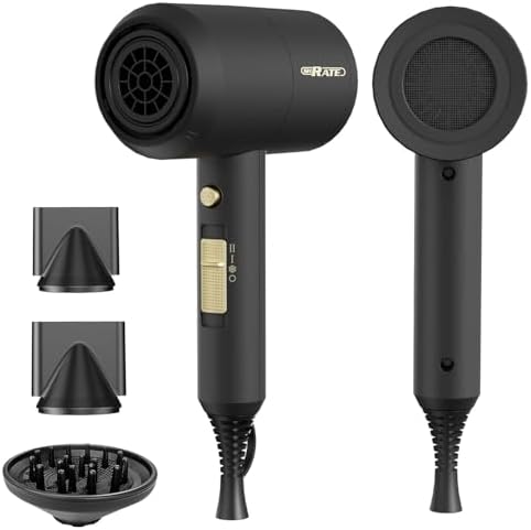 SHRATE Ionic Hair Dryer with Diffuser | Professional Blow Dryer f...