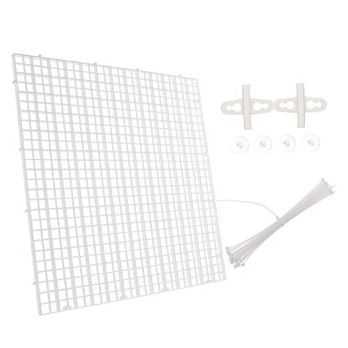 NOLITOY 1 セット 水槽画面 テラリウムキット 池系 調整可能な タブク 仕切り 水槽ボード 水族館ストレーナー アクアスケープ セパレーター 水族館の コントロール 白い 塩ビ