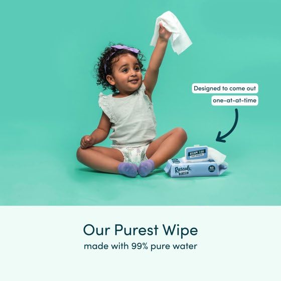 Rascals 99% Water Premium Baby Wipes, 480 Count, (2 Pack of 240)