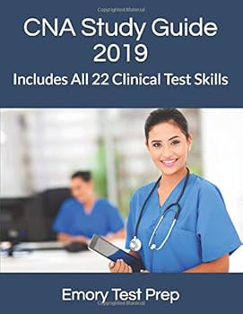 Paperback CNA Study Guide 2019: Includes All 22 Clinical Test Skills Book