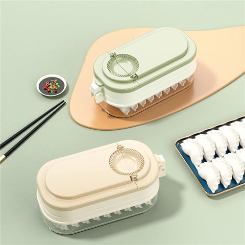 Presse à raviolis manuelle 2 en 1 avec moules multifonctions de pâte - 6