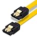 Produktbild BIGtec 0,7m SATA Kabel S-ATA III Datenkabel Anschlusskabel gelb HDD SSD 6GBit/s Stecker L-Type/L-Type 70cm vergoldet gerade/gerade serial ATA Verriegelung SATA-3