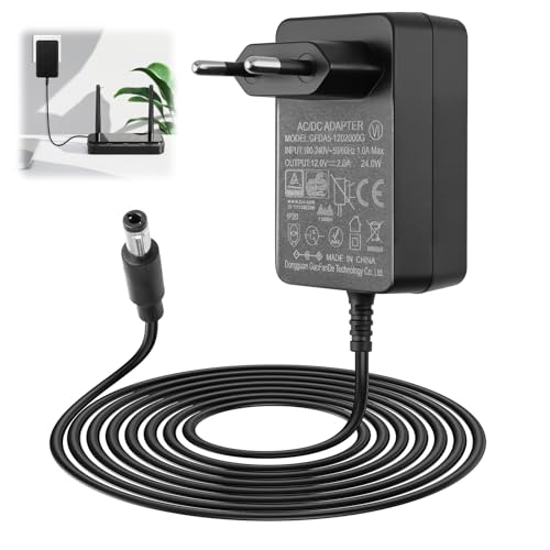 Adaptador de Alimentación 12V 2A Universal 24W, Transformador AC-DC para Dispositivos Electrónicos, Cámaras de Seguridad CCTV, LED, Routers, Altavoces Bluetooth, Monitores LCD y Más - Protecciones Int