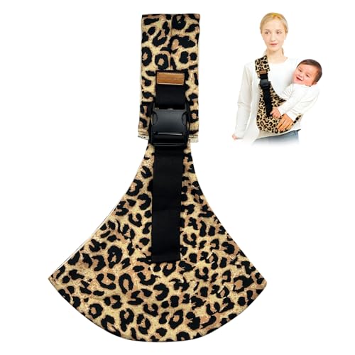 Baby Sling Carrier,Toddler Carrier,2026 New Baby Sling,Portable and Lightweight Sling,Non-Slip Hip Seat Carrying 10-30lbs(Leopard Print)
