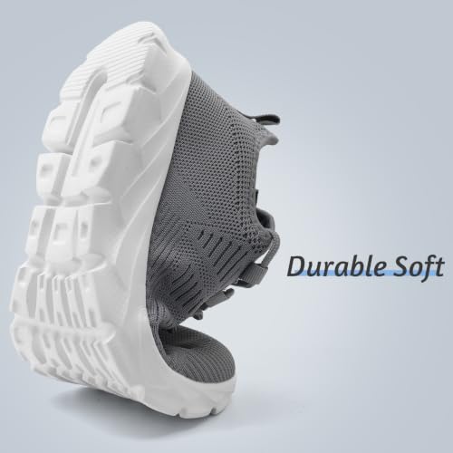 Image of Mens Lightweight Running Shoes Slip On Walking Tennis Gym Sneakers