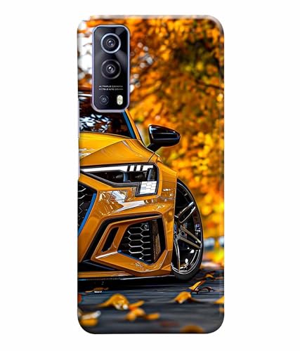 Image of Racing Car Rider Printed Hard Back Case Cover & Compatible for Vivo iQOOZ3 5G / Vivo Z3 5G (Multicolor) - D1815
