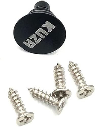 Miniatura 2 de 3 piezas RC Fuel Dot Aluminio anodizado redondo Miracle Fuel Dot Filler para RC Gas Avión Barco, Avión Avión (negro)