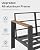 Oasbira Aluminum Outdoor Patio Furniture Set with Coffee Table, 4 Piece Patio Conversation Sets with Washable Thick Cushions, Patio Sectional Furniture Set for Porch, Balcony, Deck, Graphite