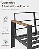 Oasbira Aluminum Outdoor Patio Furniture Set with Coffee Table, 4 Piece Patio Conversation Sets with Washable Thick Cushions, Outdoor Sectional Furniture Set for Poolside, Balcony, Deck, Gray #4