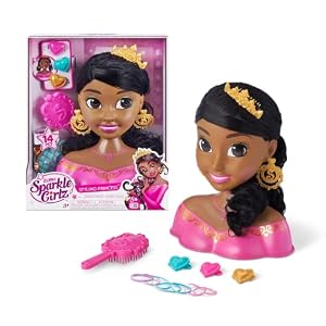 Sparkle Girlz Fantasy Frisierkopf mit Haarschmuck