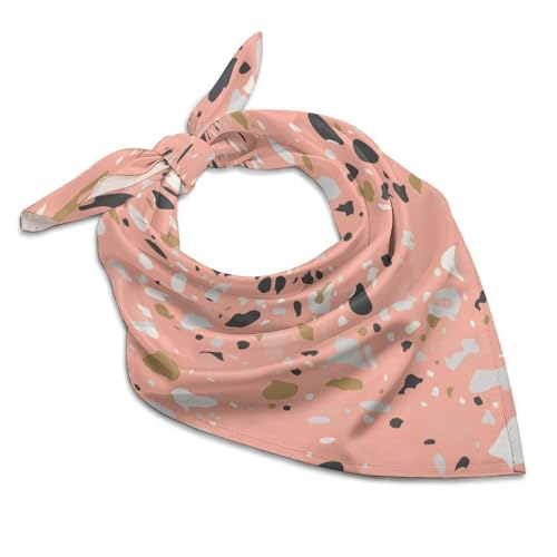 ducanll Modern Fashion Silk-Like Bandanas Marble Texture Surface Unisex Head Wrap Square Scarf Wristband for Bachelorette Party Dresses Wedding Party - 25
