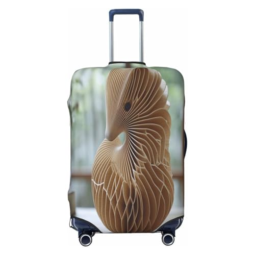 Geometric Art Durable Luggage Cover Suitcase Protector Anti-Scratch Luggage Cover Fits 18-32inch Luggage, Black, L