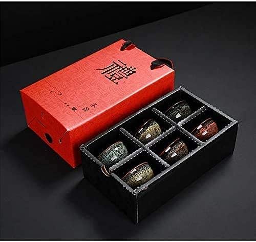 Japanese Sake Set Colorful Handmade Ceramic Cup Set Celadon Tea Cup Tea Set 2.5 Oz 6 Color Pottery Tea Cup Sake Tea Cup Traditional Hand Painted Sake Set
