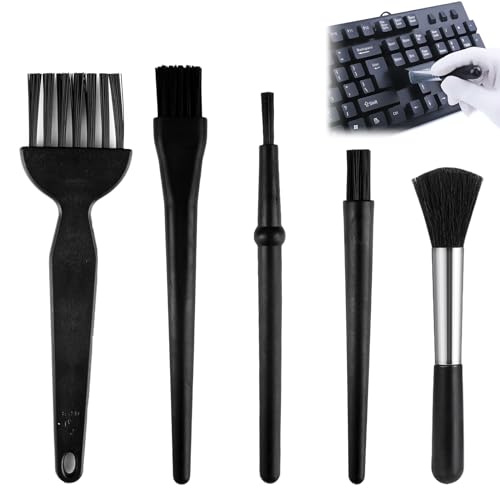 5 Pcs Anti Static Brushes Keyboard Cleaning Kit Electronic Dust Clean Brush Multipurpose for Computer Laptop Tablet Camera Car Interiors Delicate Surfaces Portable Handle Easy Wash