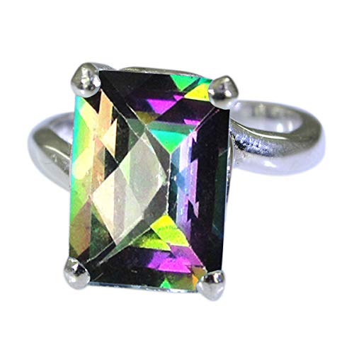 Bague en argent 925 rectangulaire homme pour peaux sensibles toutes tailles
