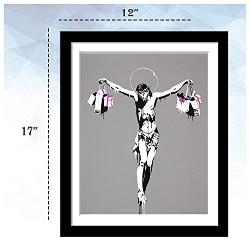 Image of Tallenge - Set of 10 Banksy - Small Poster Paper - Framed (12 x 17 inches)