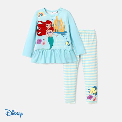 Image of Disney Minnie Mouse Frozen Princess Marvel Toddler Girls Clothes Long Sleeve Sweatshirt + Leggings 2pcs Outfits Set 2-6Y