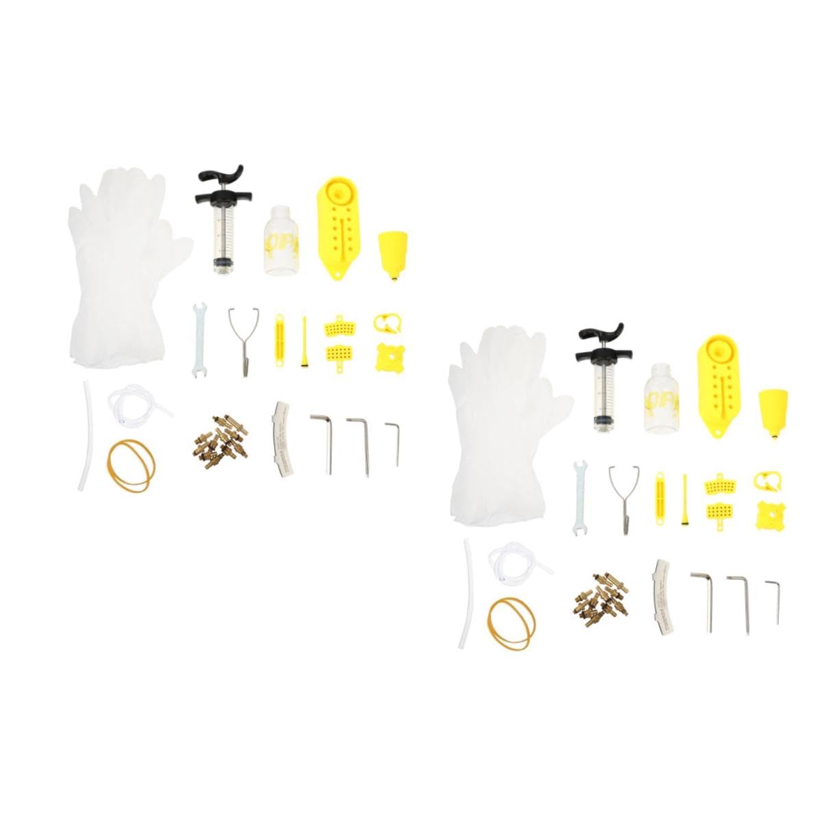 Toyvian Professionale per Bleed Freni Disco Idraulici per Bici Kit Riparazione per Freni con Accessori in Metallo Facile Usare Portatile Strumento per Cambio Olio per Amanti della