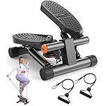 Niceday Steppers for Exercise, Stair Stepper with Resistance Bands, Mini Stepper 300LBS Loading Capacity, Hydraulic Fitness Stepper LCD Monitor