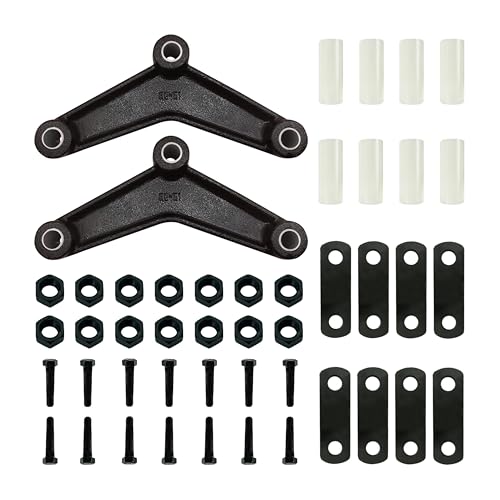 SENKEYFE Trailer Shackle Kit Heavy Duty Tandem Trailer Axle Shackle Kit Trailer Leaf Spring Kit for Double Eye Springs (3500lbs-5200lbs Axles)