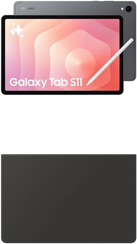 Samsung Galaxy Tab S11 512 GB WiFi Android Tablet + 1/2 Off Galaxy Tab S11 Book Cover Keyboard Slim (Value $72.49), Large Display, Durable, Slim, Light, S Pen, AI Assist, Silver