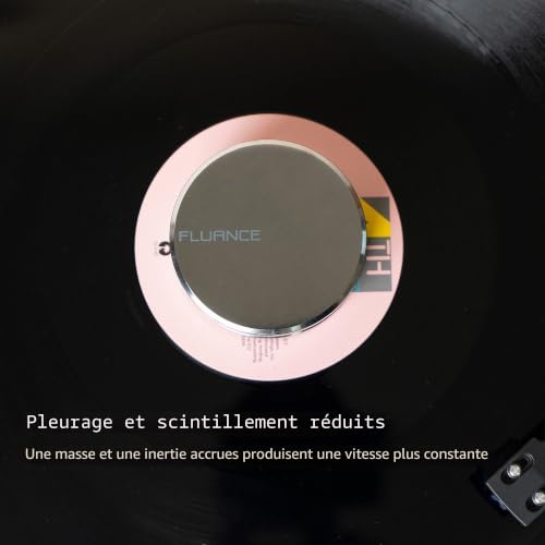 Fluance Poids De Stabilisation HiFi pour Vinyles – Stabilisateur en Acier Argenté De 760 g avec Coussin en Velours – Argent (RW02) – vue 4