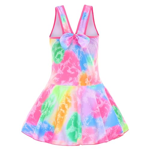 Image of Girls One Piece Unicorn Swimsuit Mermaid Swimwear Rainbow Bathing Suit