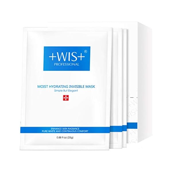 WIS Hydrating Smoothing Face Facial Mask Sheet 10 Packs with Hyaluronic Acid,Deeply Moisturizing,Shrink Pores,Anti Aging…
