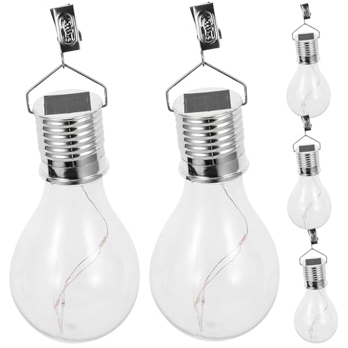 Ampoules solaires led suspendues DOITOOL lot de 5 lampes transparentes