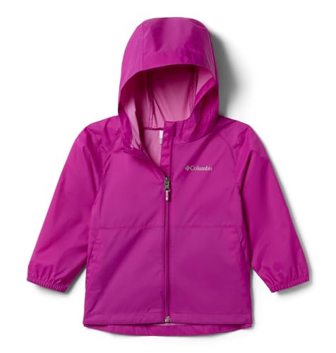 Columbia Youth Girls Switchback II Rain Jacket, Bright Plum, Large