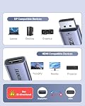 BENFEI 4K DisplayPort to HDMI Adapter 2-Pack, Unidirectional DP 1.2 Computer to HDMI 1.4 Screen Converter Male to Female - Compatible with Laptop, Desktop, Monitor, HDTV, AMD/NVIDIA Graphics