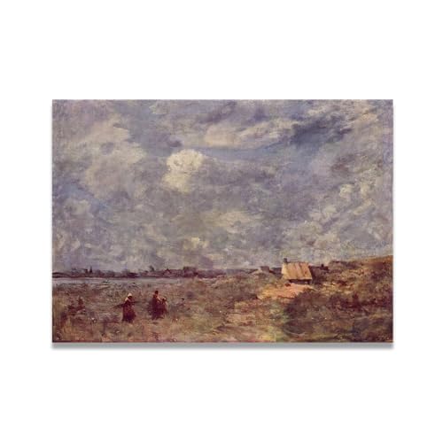 Lienzo de paisaje francés artístico Tiempo Tormentoso VHdfgTY, lámina vintage de 30x42cm