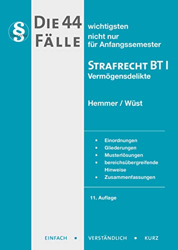 Die 44 wichtigsten Fälle Strafrecht BT I (Skripten - Strafrecht) Die 44 wichtigsten Fälle Strafrecht BT I (Skripten - Strafrecht)