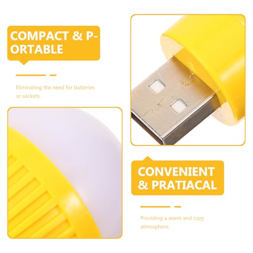 Lámparas USB LED Mini 4 piezas para noche color amarillo miniatura 7