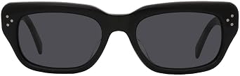 Celine Smoke Square Ladies Sunglasses CL40267U 01A 54