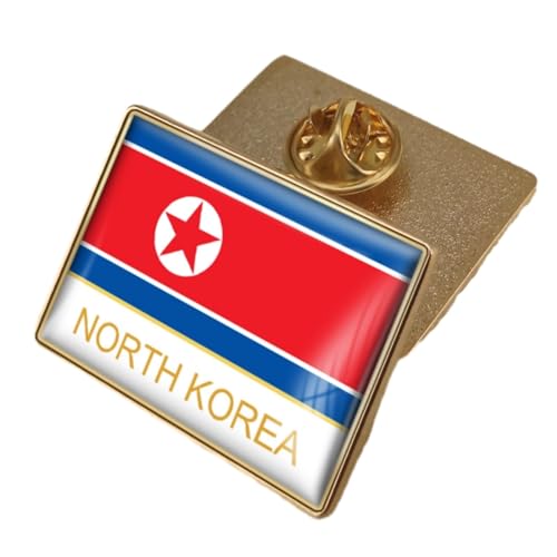 Broche drapeau Corée du Nord idée cadeau original homme et femme