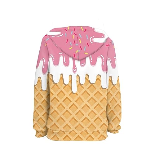 Image of Coloranimal Unisex Girls and Boys Long Sleeve Hoodies Hoody Athletic Pullover Sweatshirts Tops Age 6-16year