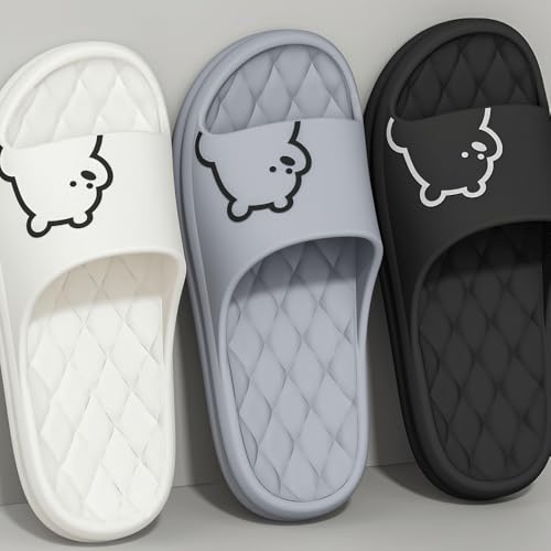Premium Comfort Bear Relief Massage Mat Soft Slides Non Slip Flat Sandals Summer Slippers For Men Indoor Outdoor Footwear2