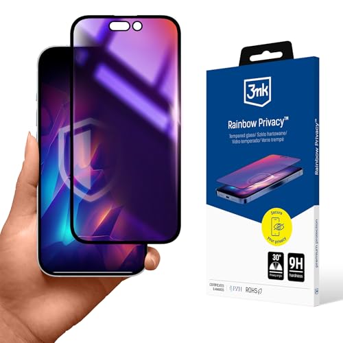 Prywatyzujące szkło hartowane na Apple iPhone 16 Pro Max - 3mk Rainbow Privacy