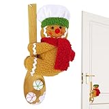 Ginger's Pan Tree Decor - Gingerbread Plux, navideños con una Cacerola di Jengibre de Peluche | Hombre de Pan de Jengibre con decoración descendente por Cuchara