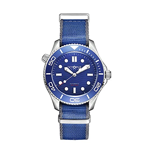 Amoy Octopus Men Pilot Watch Mens Automatic Watches Self Wind Mechanical PT5000 Diver 300M Water Resistant Luminous Sapphire Ceramic Bezel (Dive Watch 3) -  007-1