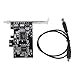 PCI E Controller Card, PCI E PCI Express FireWire 1394a IEEE 1394 Controller Card with Firewire Cable, 800Mbps Speed, Support for Firewire 800