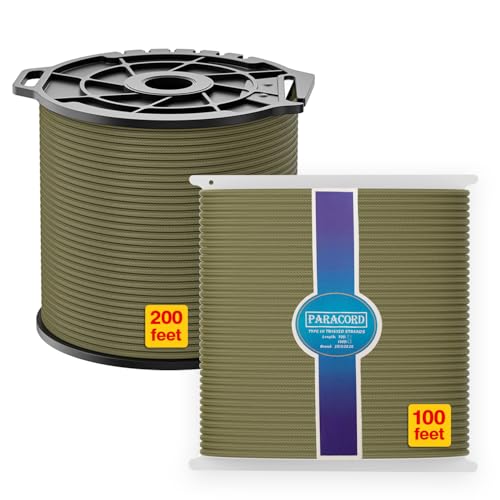 Parachute Cord 850 lb 200 ft Nylon Rope