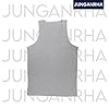 JUNGANRHA® Men Vests Cotton Tank Top Sleeveless Shirt Men Out Door Summer Workout, Bodybuilding, Cycling, Running Undershirt Grey Black White Tank Top Men Grey, Size XXL #2