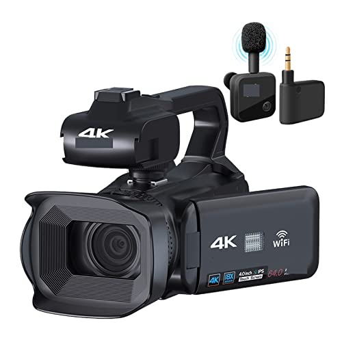 Appareil photo numérique 64MP webcam pour flux en direct et enregistreur vidéo