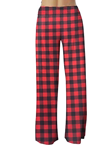 iChunhua Women's Comfy Stretch Floral Print Drawstring Palazzo Wide Leg Lounge Pant2