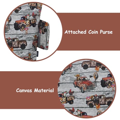 Image of NGIL Medium Top Zipper Closure Canvas Tote Bag with Attached Matching Coin Purse For Moms and Nurses