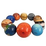 Juguetes de pelota del sistema solar: los ocho juguetes de pelota planetarios en los diveros, Mercurio, Venus, Tierra, Marte, Jupiter, Saturno, Uranus, Luna, Neptín y el sol y la luna. La bola de formas de planeta interesante es fácil de conseguir para los niños. Ideal como regalo de cumpleaños, de Navidad, de Acción de Gracias, etc.