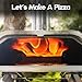 BIG HORN OUTDOORS 16 Inch Wood Pellet Burning Pizza Oven Pellet Pizza Stove, Portable Stainless Steel Pizza Oven with Pizza Stone for Outdoor Backyard Pizza Maker Garden Kitchen