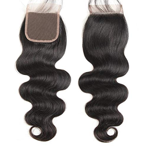 14" Lace Closure Body Wave (Base 4"x4") Virgin Remy Human